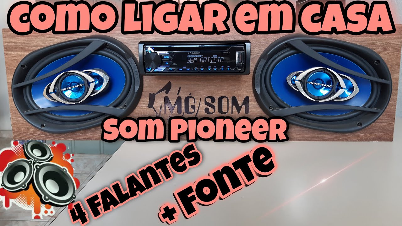 Como Ligar Som Pioneer Em Casa (Vários Modelos)