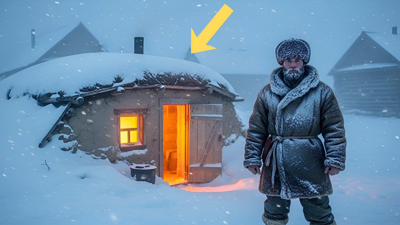 Sie lachten über sein Erdhaus… bis der kälteste Winter kam und nur er überlebte.