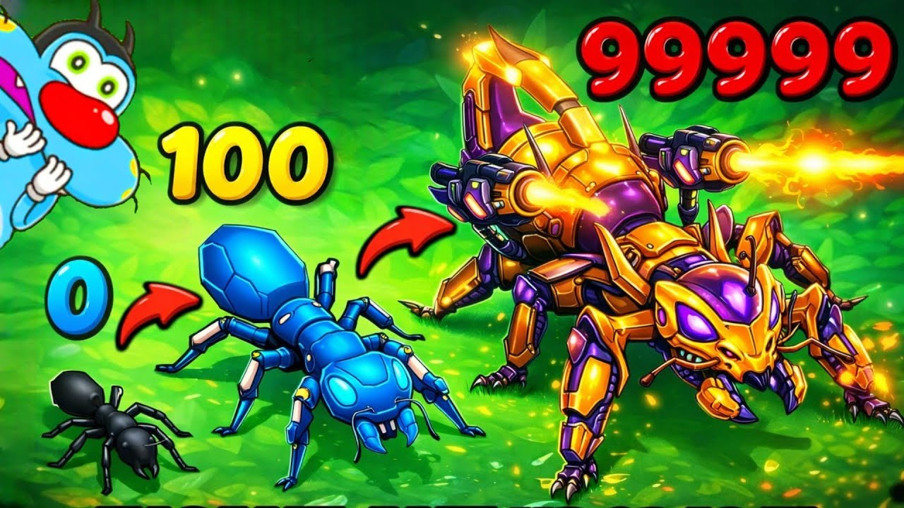 Oggy Evolve Noob Ant To Strongest Ant In Ant Kindom