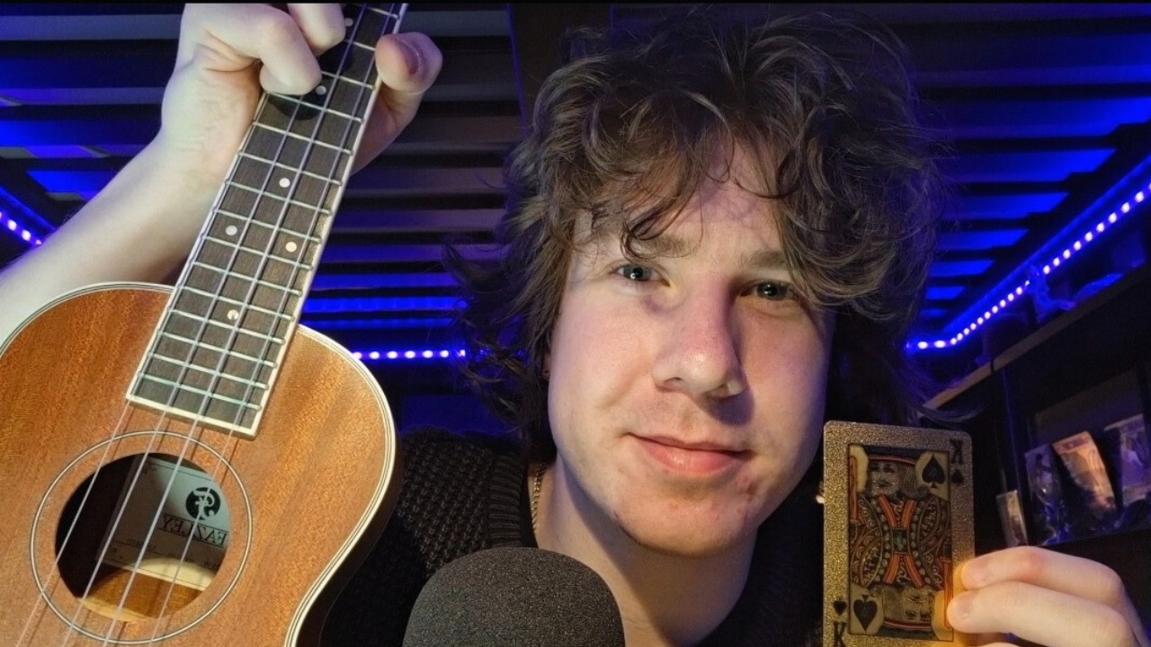 ASMR Eyes Closed Instructions - Ukulele triggers and more 💙✨