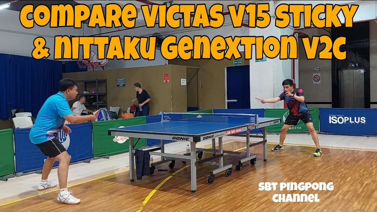Review Nittaku genextion v2c & victas v15 sticky