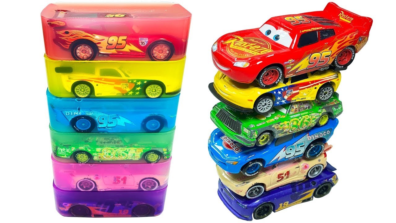 Satisfying Jelly Cutting Vol.6 : Lightning McQueen Tomica Edition