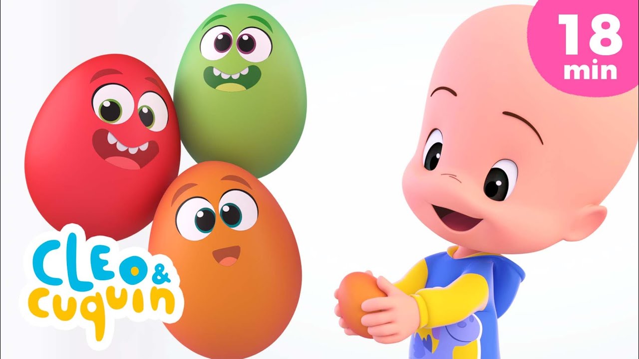 Learn about animals and colors with Cuquin's Surprise Eggs | Children Songs and Educational Videos