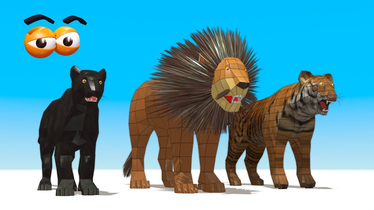 CUBE BUILDER for KIDS (HD) - Build Wild Cats for Children - AApV