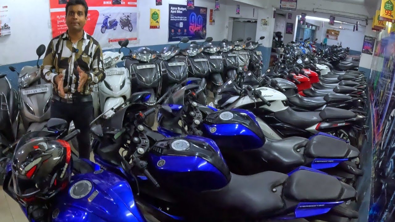 Second hand bikes inHyderabad | adarsh motors exclusive |13వేలకే #ns #mt #r15 @raviprakashlifestyle