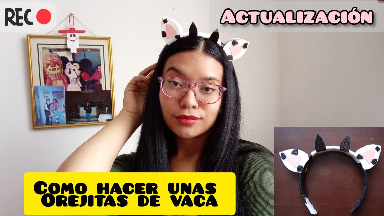 Actualización de como hacer unas orejitas de vaca para Halloween / Leidy Cepeda