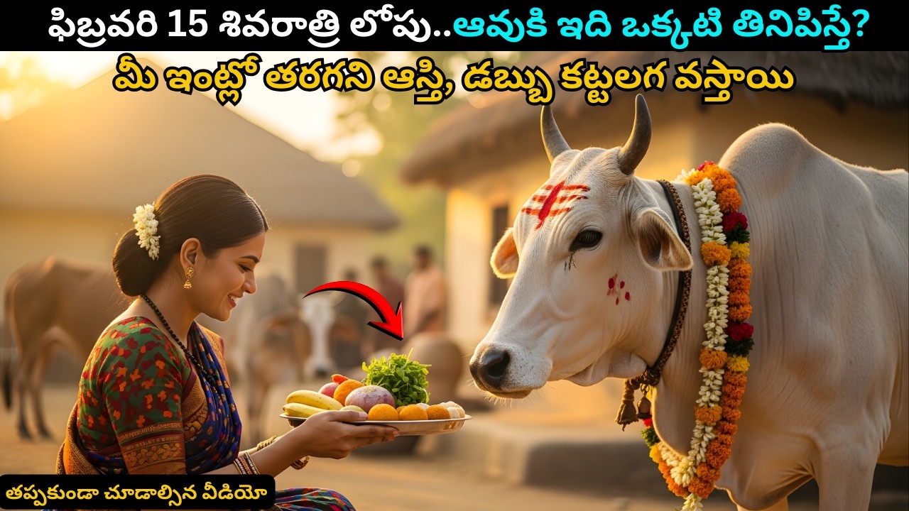 ఫిబ్రవరి 15 శివరాత్రి లోపు..ఆవుకి ఇది ఒక్కటి తినిపిస్తే? మీ ఇంట్లో తరగని ఆస్తి, డబ్బు కట్టలగ వస్తాయి