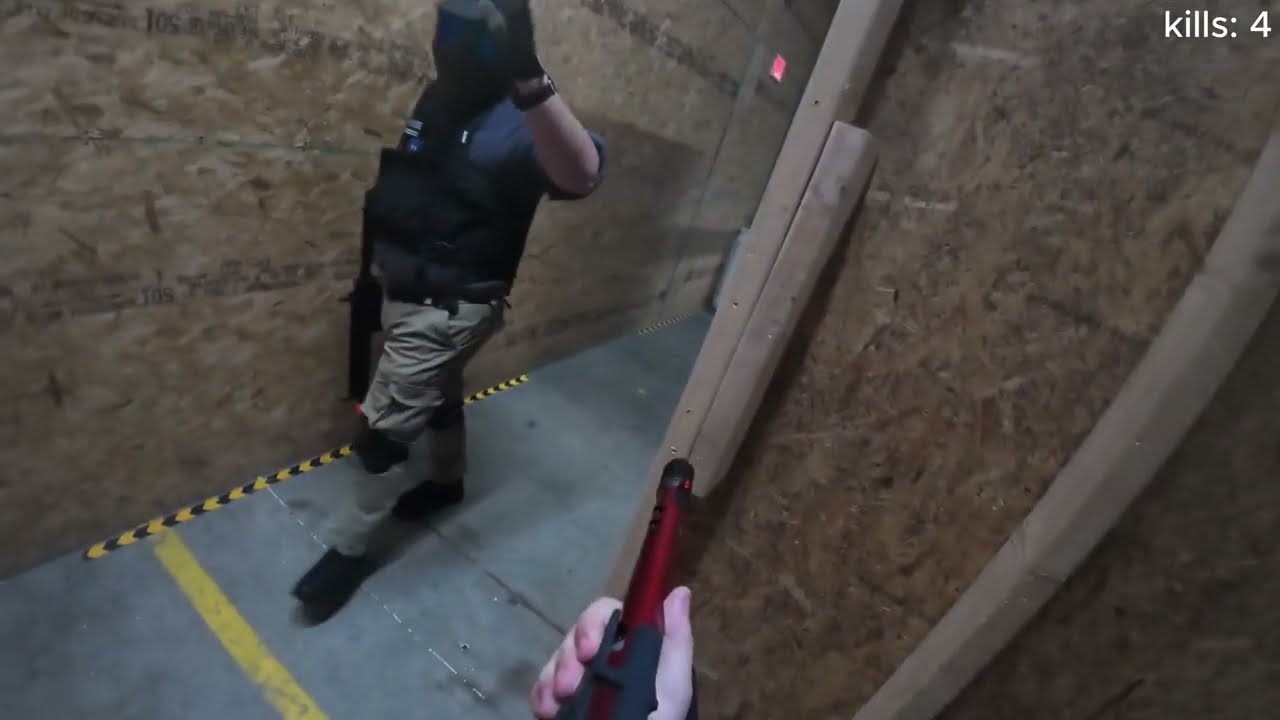 Center flag gameplay at Amped Airsoft Arena