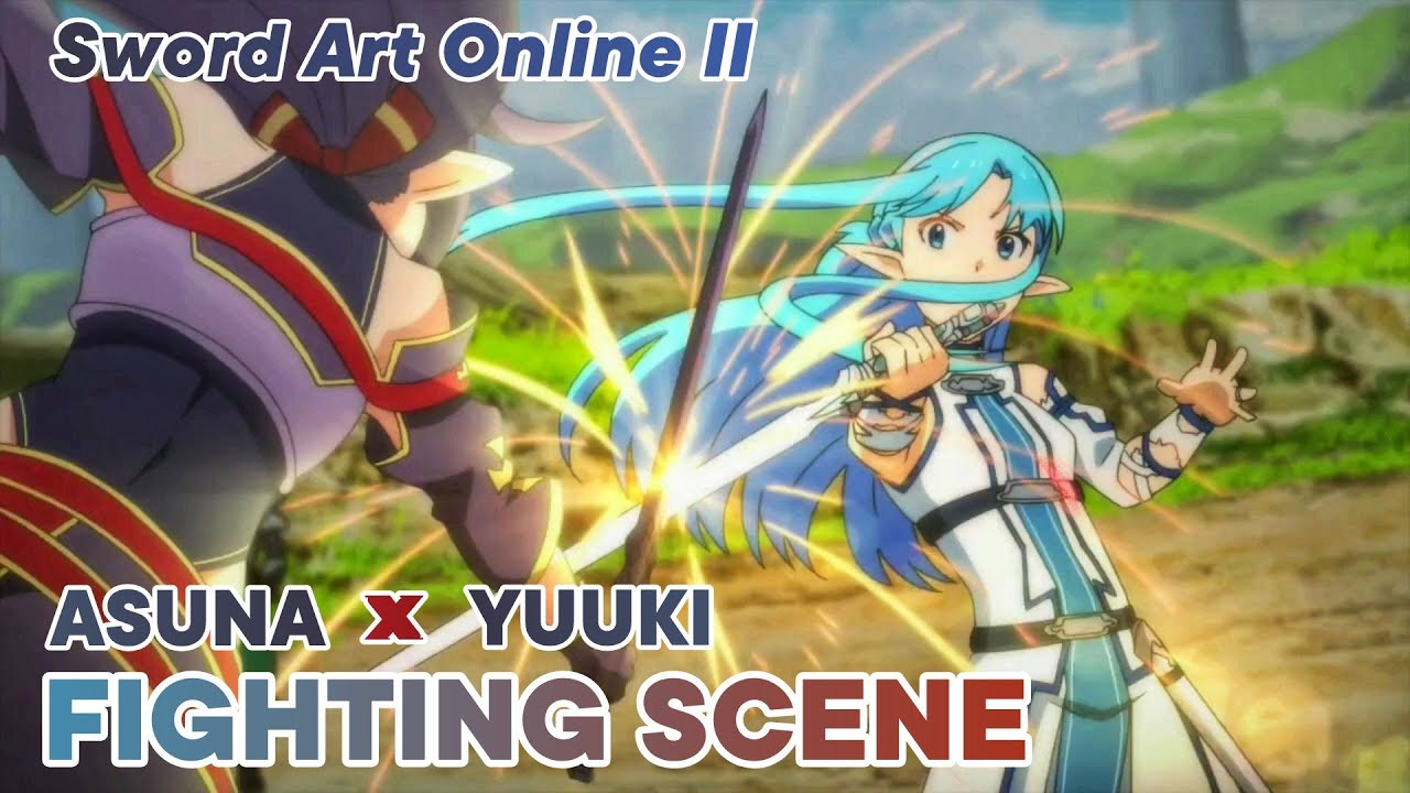 Asuna VS Yuuki | Sword Art Online 2 | Fighting Scene | Battle Scene