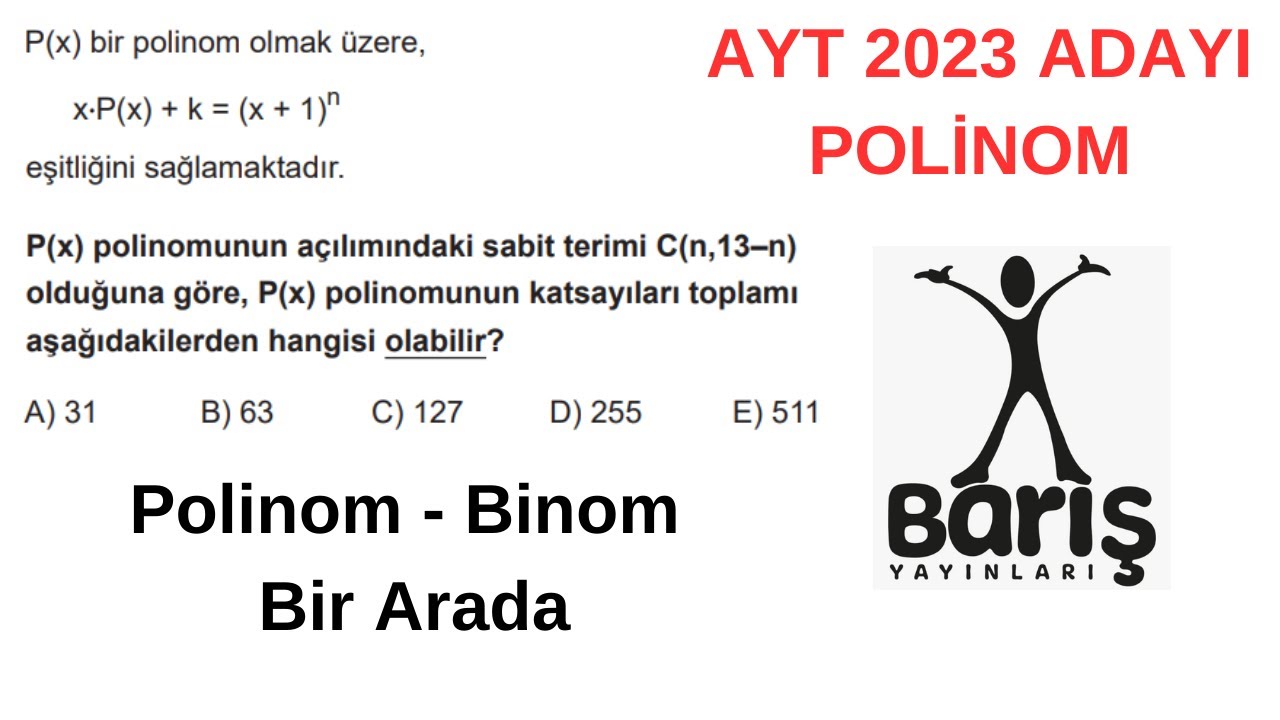 Ayt 2023 Adayı Polinom Sorusu 🔥 Barış Yayınları