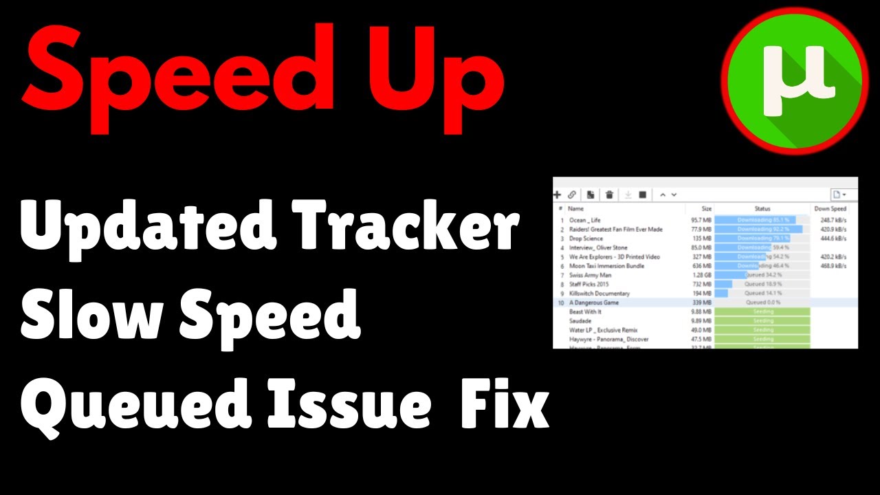 Updated Tracker Slow Speed Queued Issue Fix- how to increase torrenting speed in utorrent in pc 2025