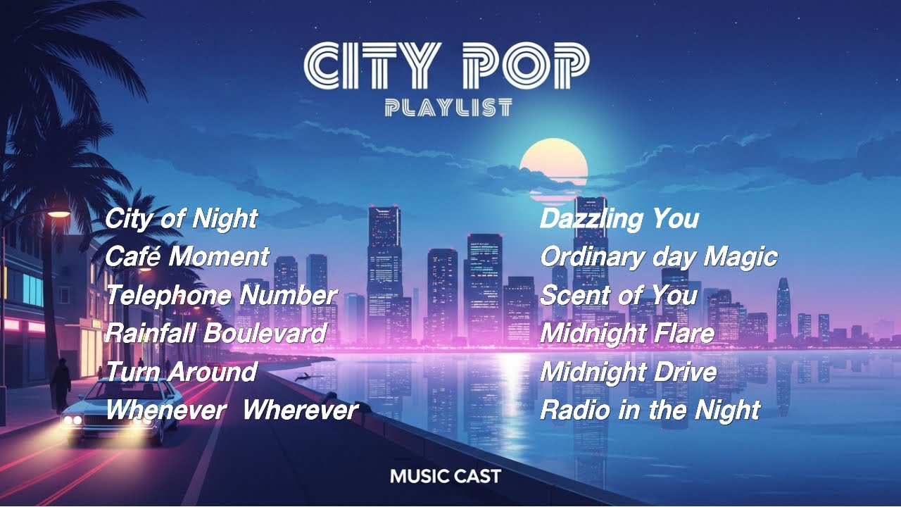 [Плейлист City Pop] Едем по городу ночью