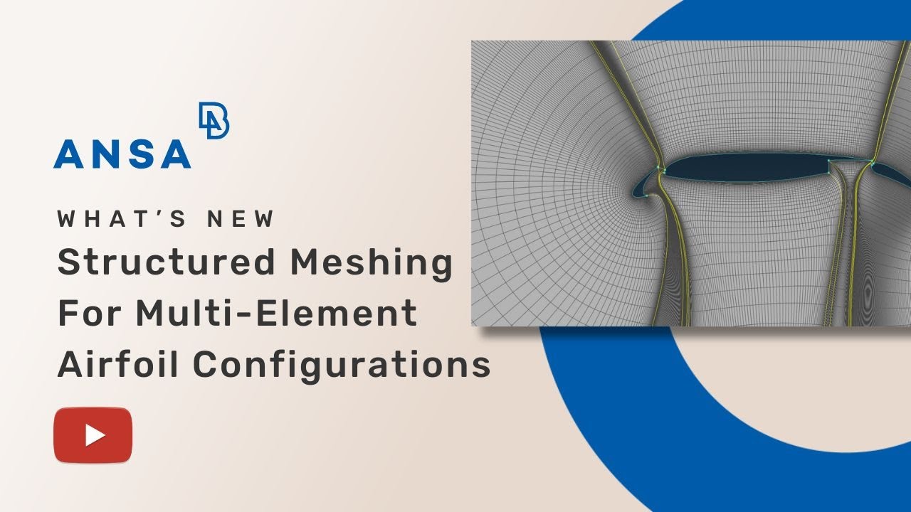 Structured meshing for multi-element airfoil configurations