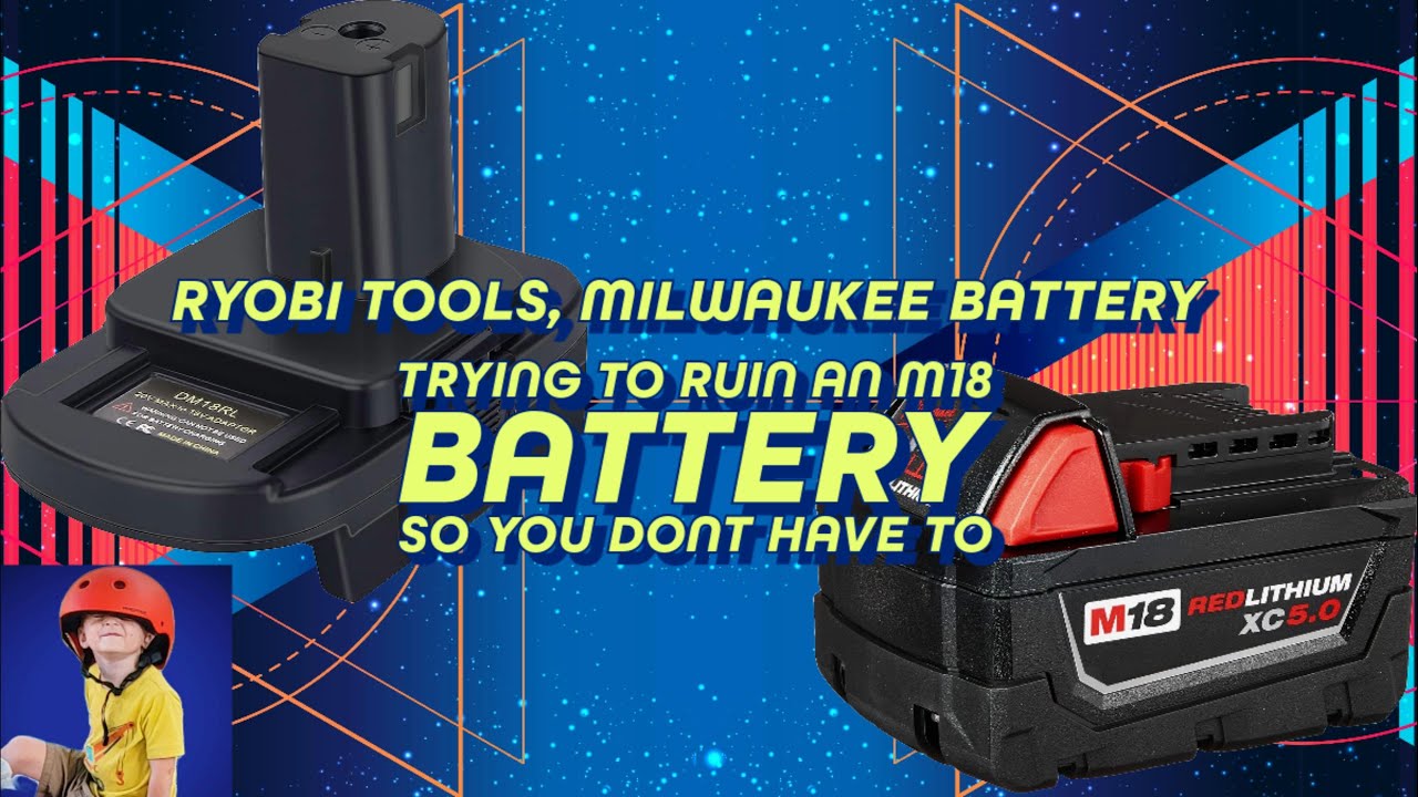 Using a Milwaukee Battery with Ryobi Tools.  What could possibly go wrong?