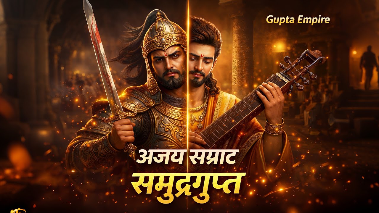 अजय सम्राट समुद्रगुप्त की पूरी कहानी | तलवार भी, वीणा भी #aidocumentary #history 
