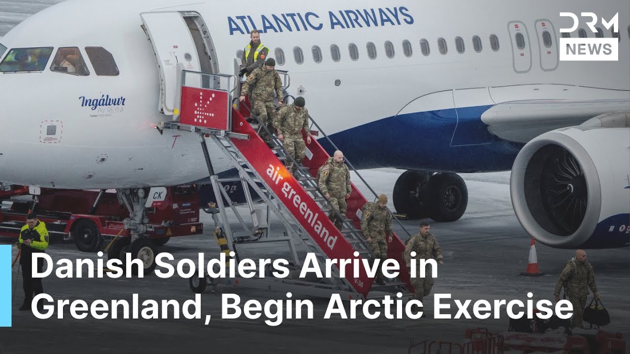 UNSEEN VIDEO: Danish Soldiers Arrive in Greenland for Arctic Winter Exercise Over U.S. Tensions|AC1B