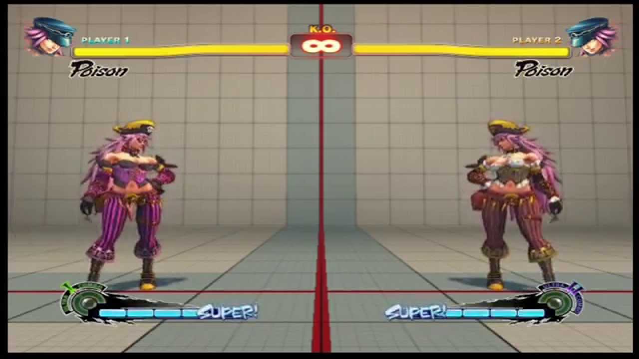 USF4 all Poison colors, taunts, and alternate costumes
