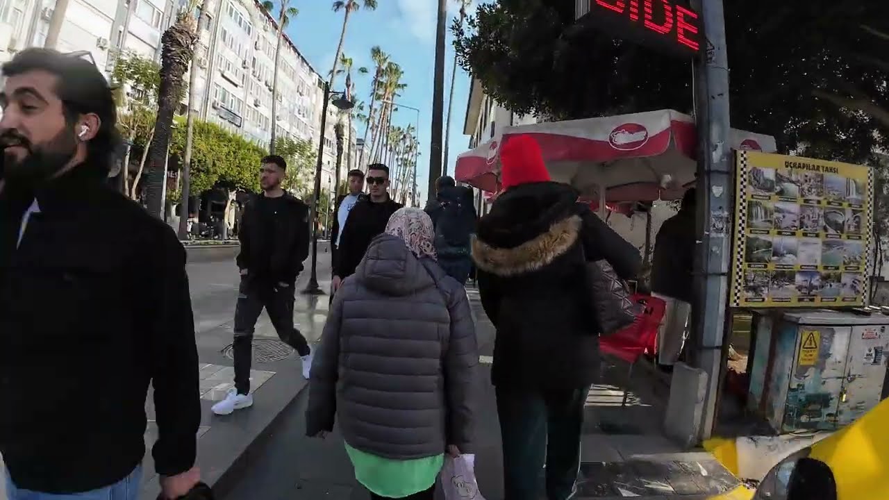 Antalya & ışıklar caddesi 4K  03.03.2025 #antalya