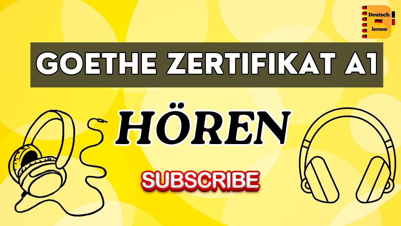 🎧 A1 Start Deutsch German Hören Test Paper Example | Goethe Zertifikat German Exam 2026