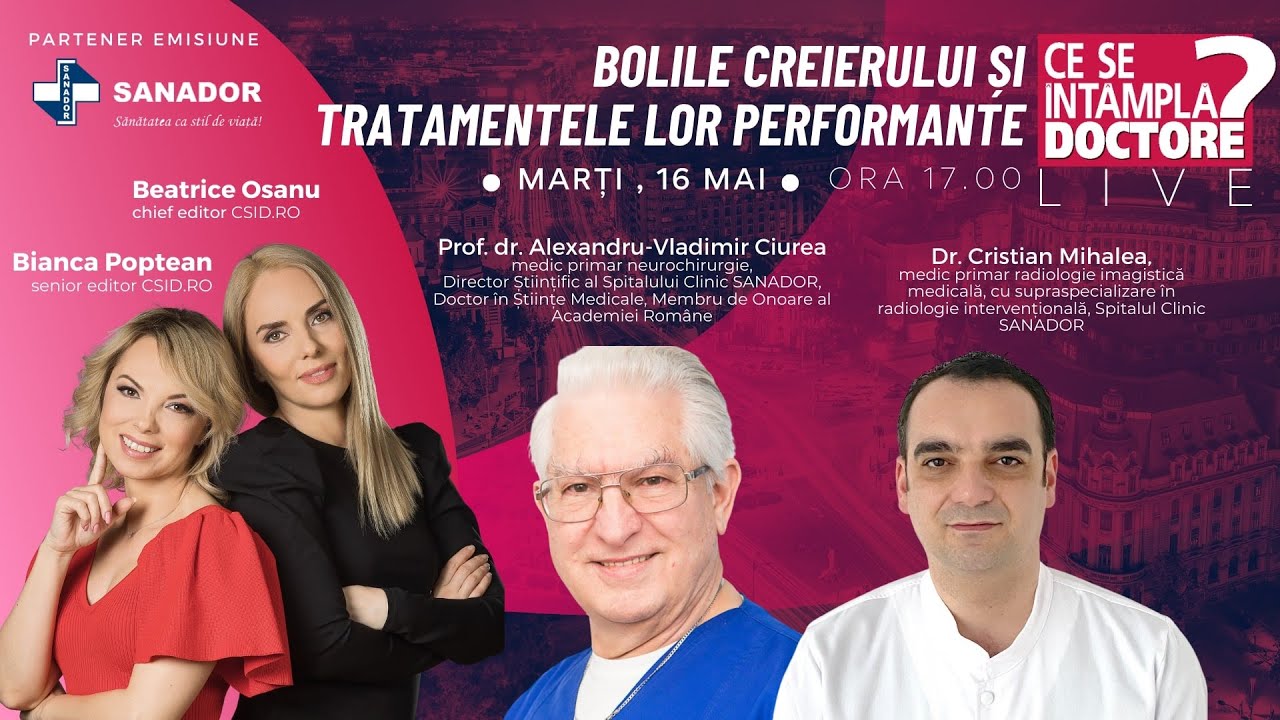 BOLILE CREIERULUI ȘI TRATAMENTELE LOR PERFORMANTE 🔴CSID LIVE