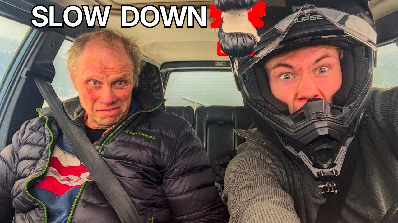 Taking My Dad Ice Drifting On A Frozen Lake