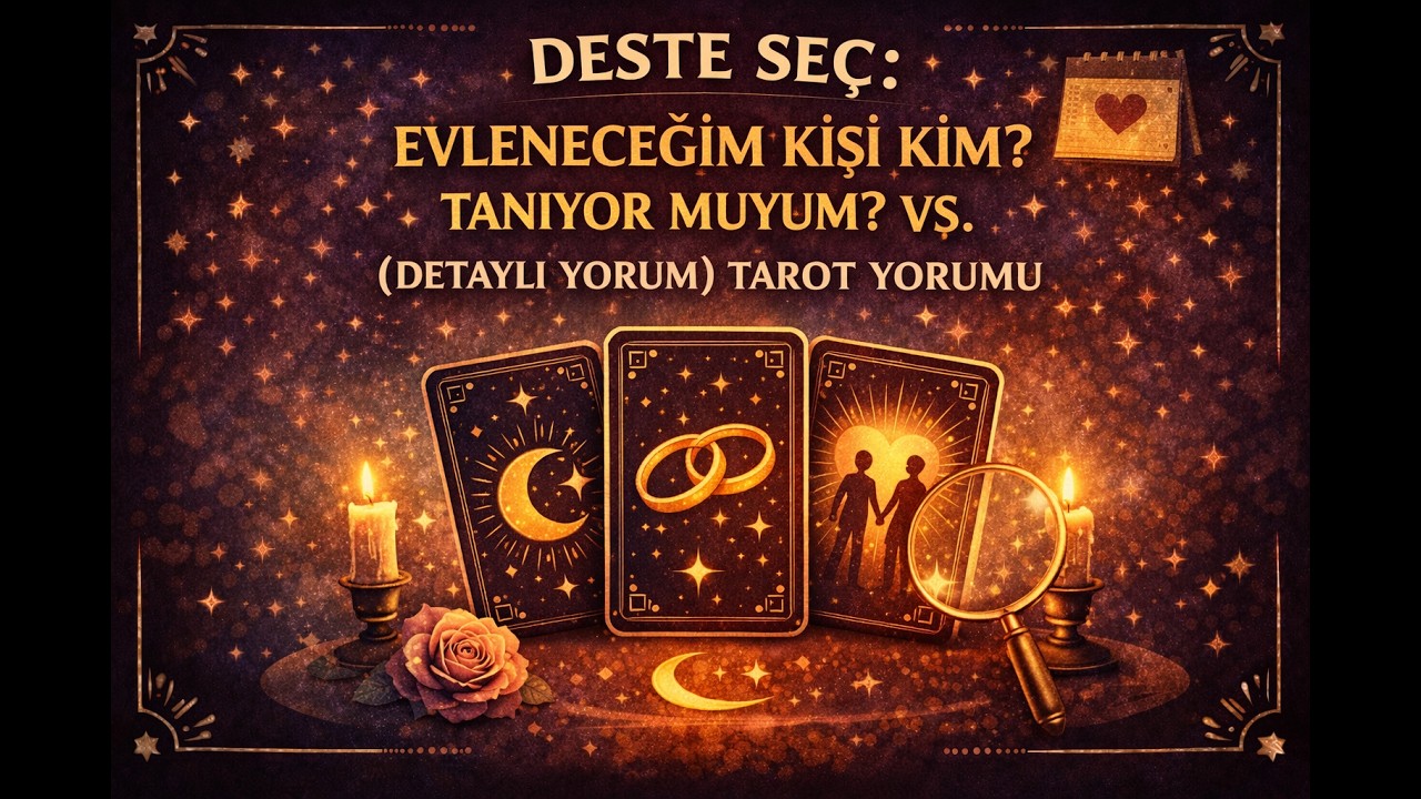 (Deste Seç) Evleneceğim Kişi Kim? Tanıyor muyum? vs. (Detaylı Yorum) Tarot Yorumu
