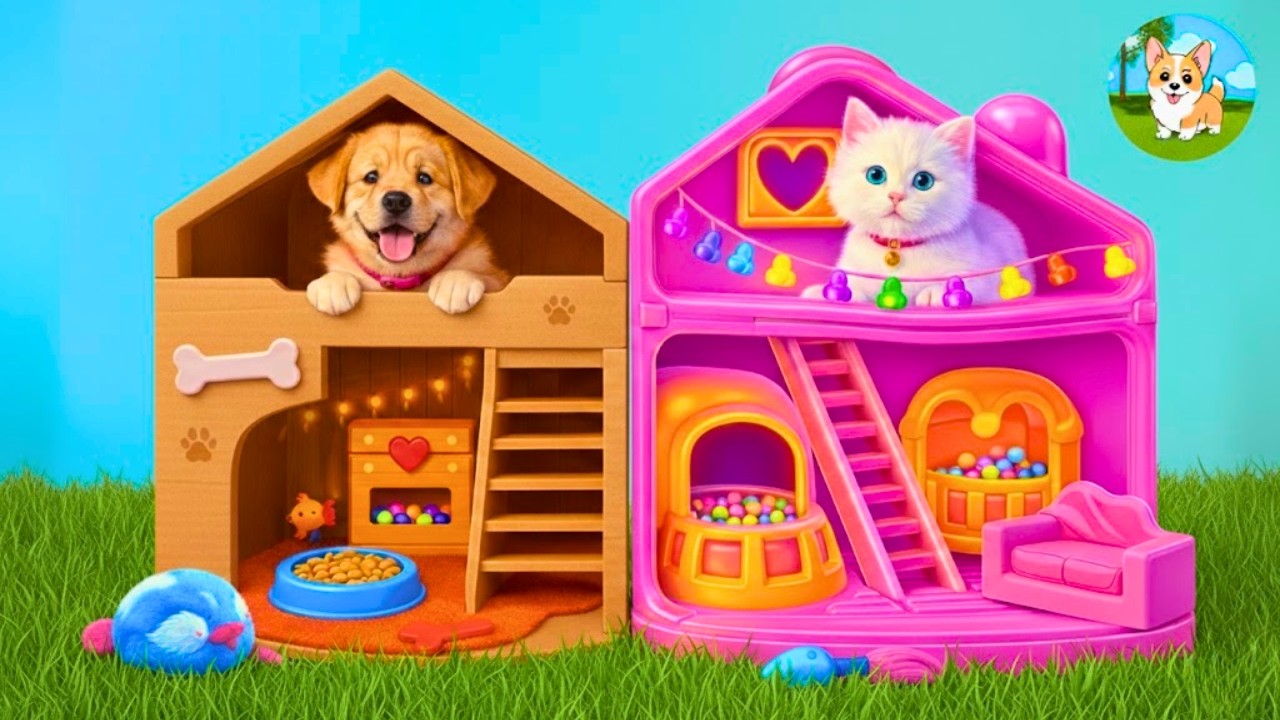 Build a Cozy Cardboard Home for Your Puppy 🐶 Easy DIY