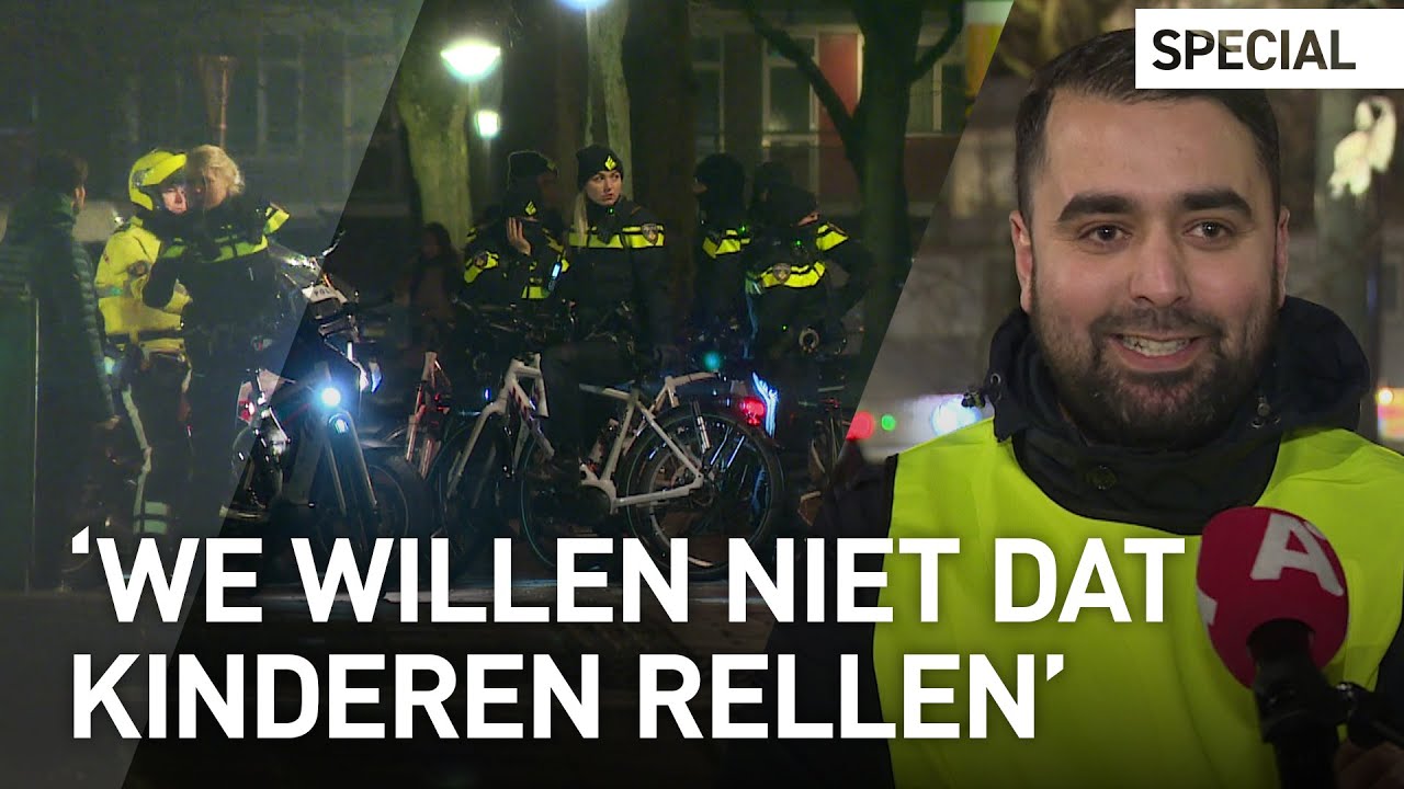 Plein '40-'45  vol vrijwilligers tegen de rellen