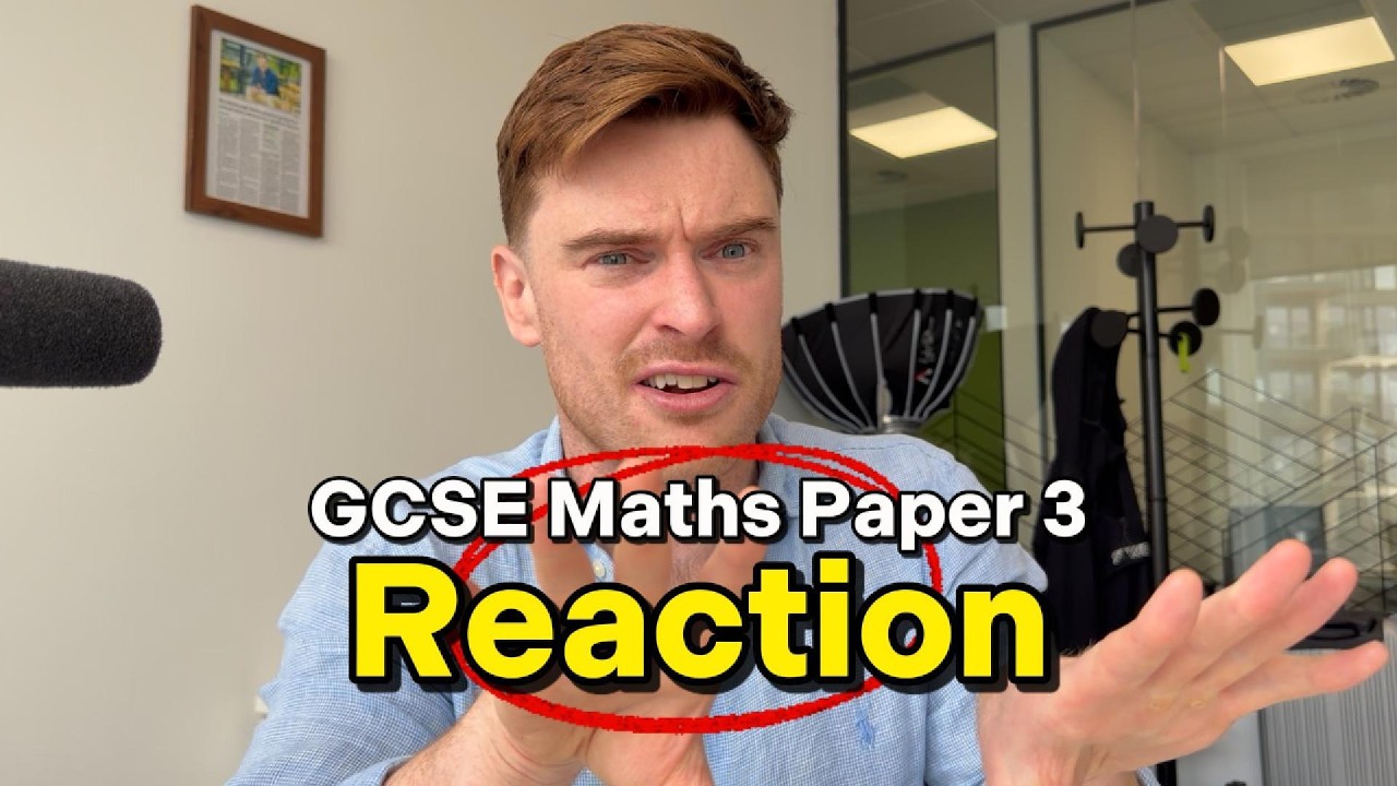 Реакция на 3-й вариант экзамена GCSE по математике