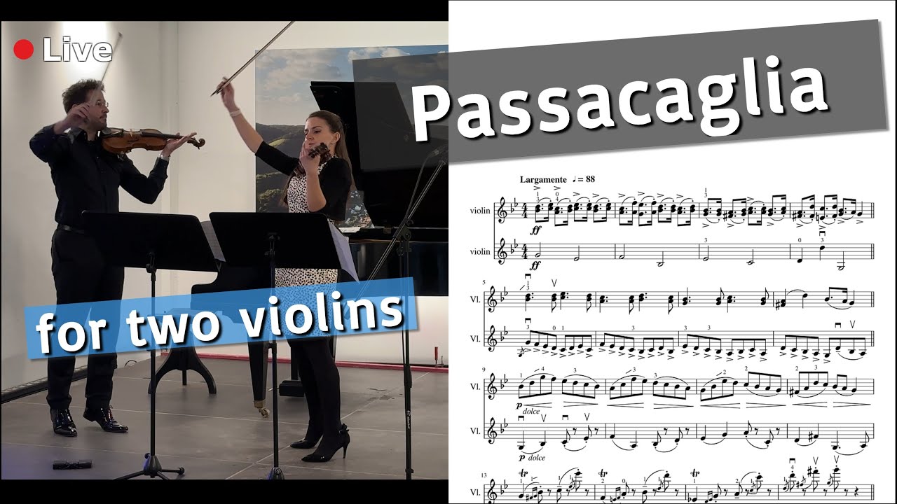 Passacaglia - Händel / Halvorsen [VIOLIN DUO] sheet music