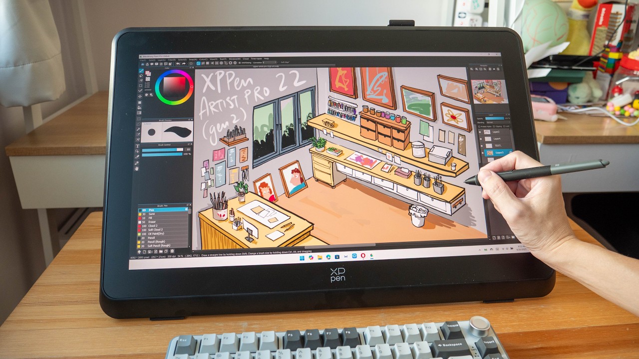 XPPen Artist Pro 22 Gen 2 (pen display review): Good pen, colours, experience