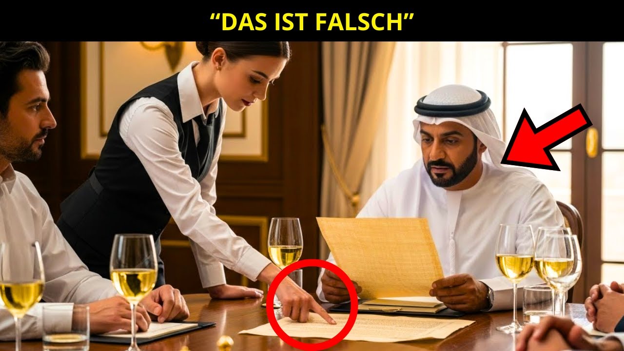„DAS IST FALSCH“, SAGTE DIE KELLNERIN AUF ARABISCH UND RETTETE DEN MULTIMILLIARDÄR VOR EINEM