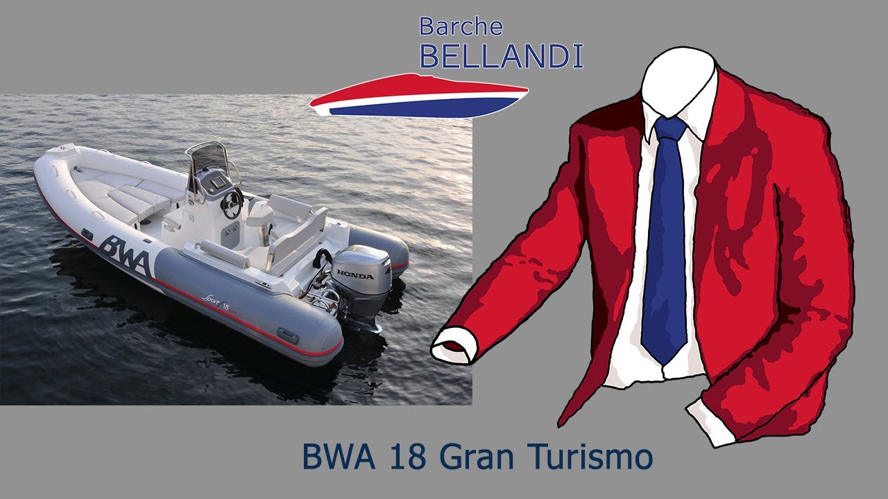 BWA GRAN TURISMO 18 barca nuova con motore HONDA 40 50 [prova in acqua]