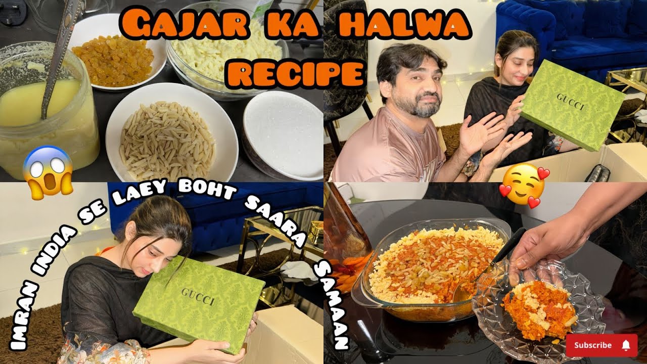 India se shopping krke aaey Imran | Gajar ka halwa recipe easy recipe 