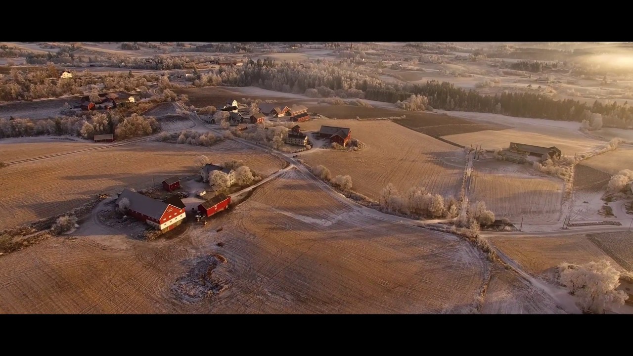 Drone over Hadeland - Winter