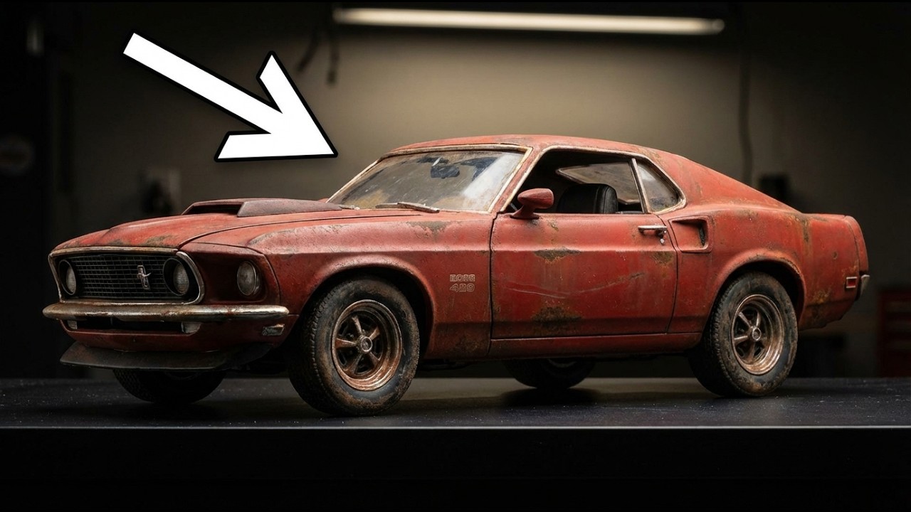 POV ASMR Restoration | Ford Mustang Boss 429 – Deep Gloss Red Muscle Revival