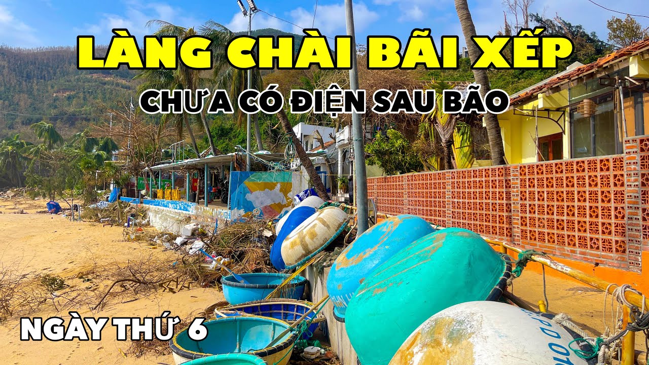 THỰC TẾ ĐOẠN QUY HÒA VÀO ĐẾN LÀNG CHÀI BÃI XẾP SAU BÃO SỐ 13