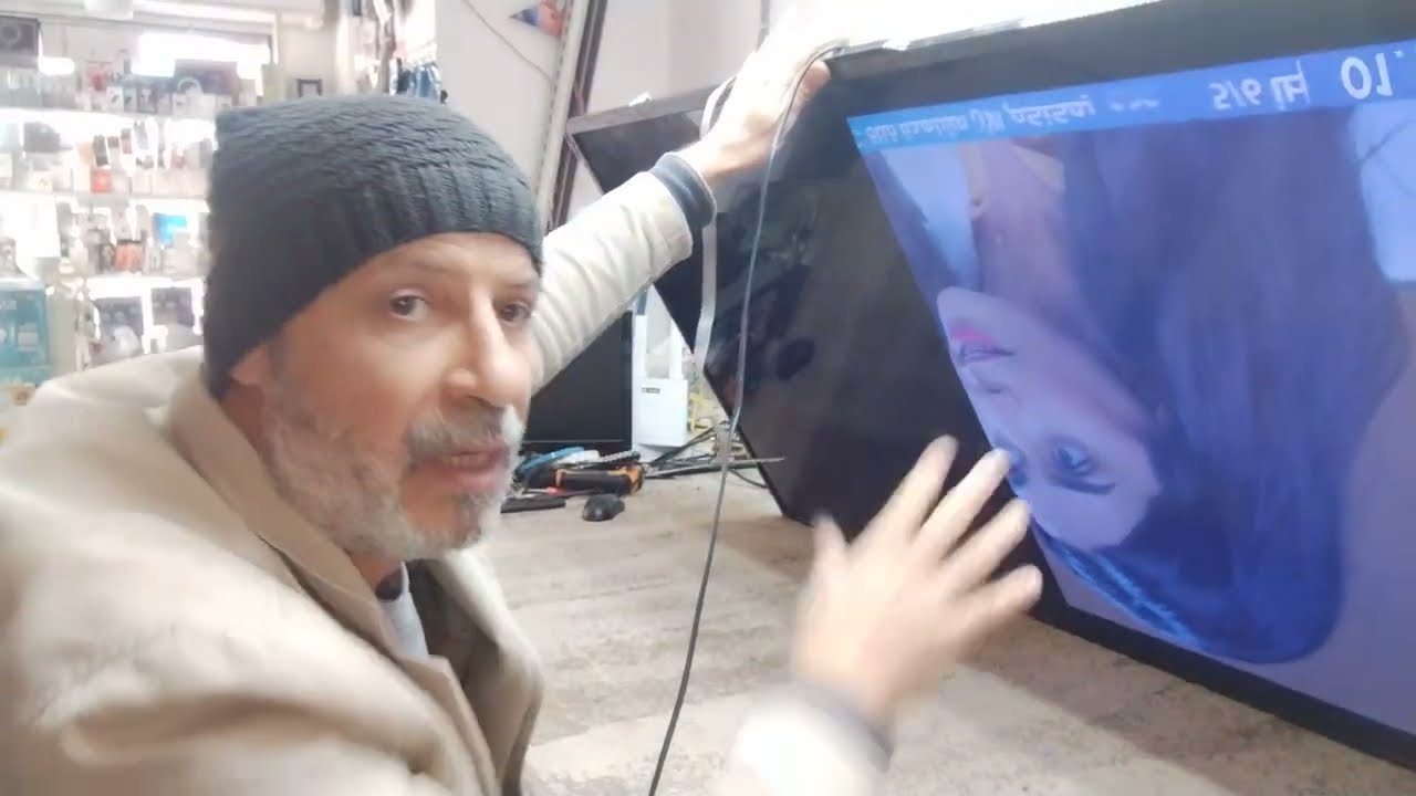 إصلاح عطل بانيل شاشة جاك 55NGLLD155 خطوط قاطع صورة
