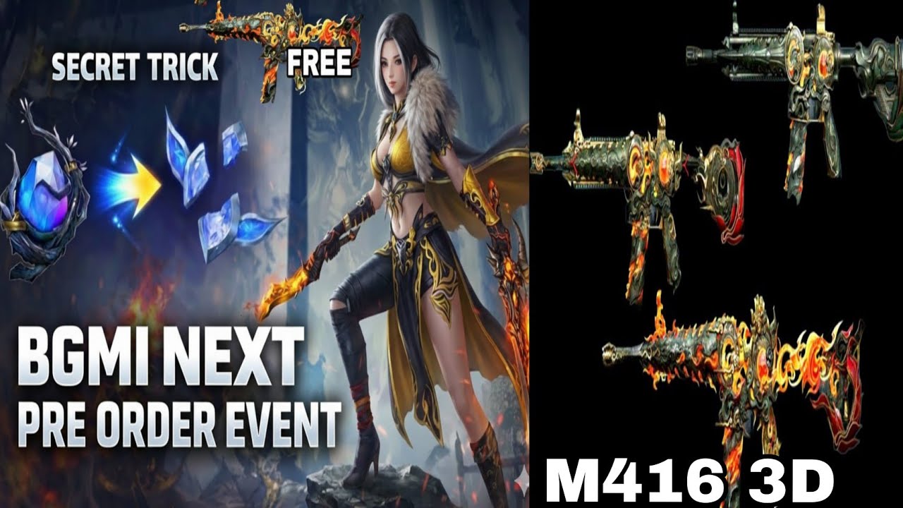 NEXT PRE ORDER SECRET TRICK l💀l M416 PRE ORDER CANCEL? ll SKIBLADE CRIMSON 