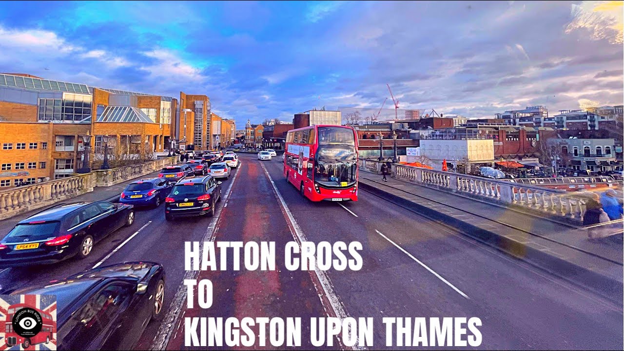 4K|London🚌Route285|Via Feltham,Hanworth,Hampton Hill,KingstonU Thames