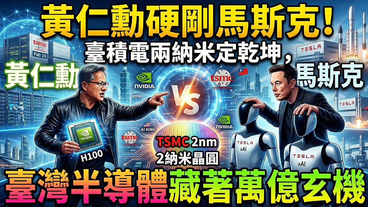 炸翻科技圈！黃仁勳硬剛馬斯克，臺積電兩納米晶片，直接斷了特斯拉的後路！