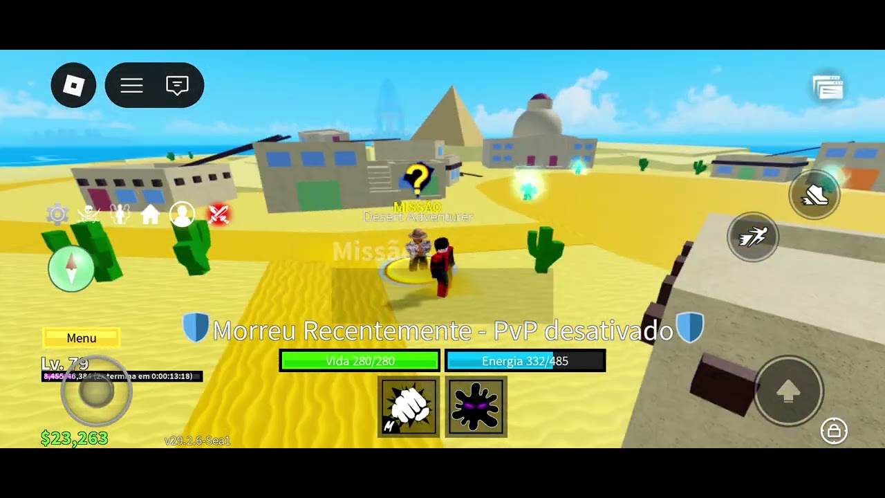 Jogando blox fruit do 1 ao 2800. EP 3