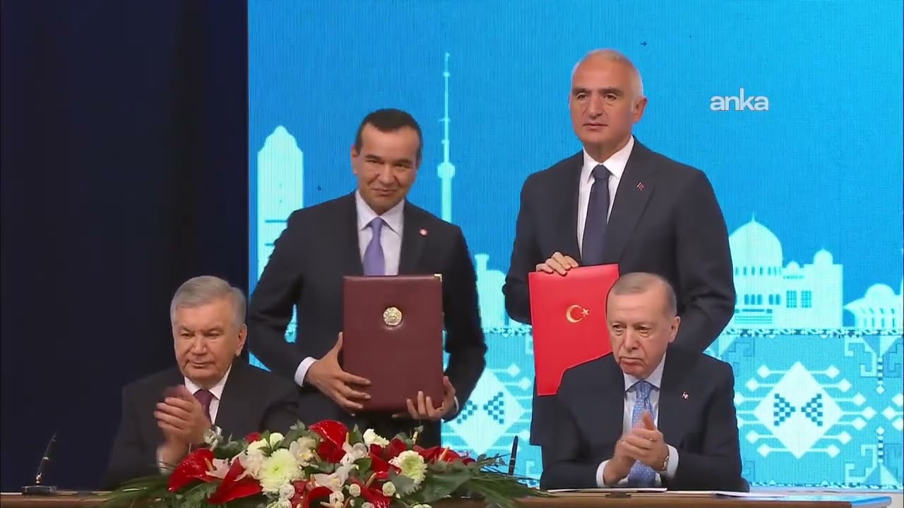 Erdoğan, Özbekistan Cumhurbaşkanı Şevket Mirziyoyev ile ortak basın toplantısı düzenliyor #Canlı