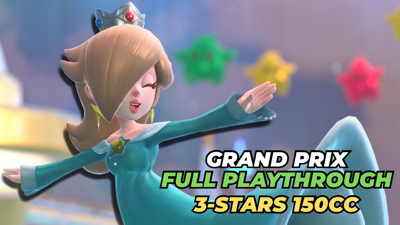 Mario Kart World Grand Prix FULL GAME - Rosalina [Switch 2 | 4K 60FPS | 3-Stars]