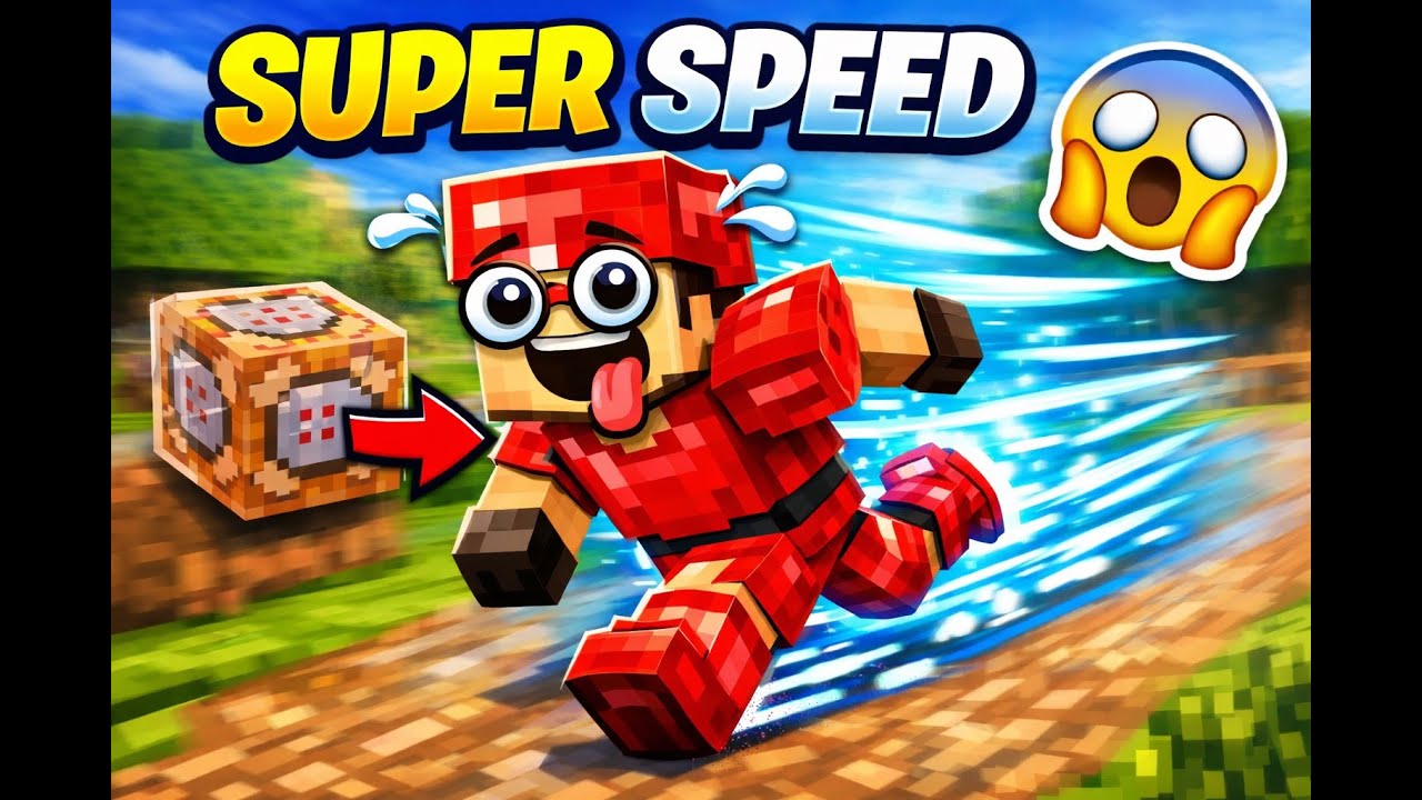 Minecraft Super Speed Leather Armor (Command Block Tutorial)