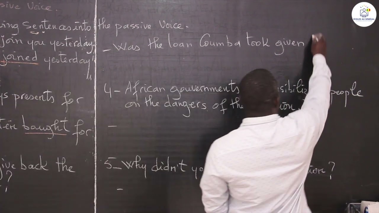 Exercices - Terminale - Anglais : Active and Passive voice / Mr Soumare