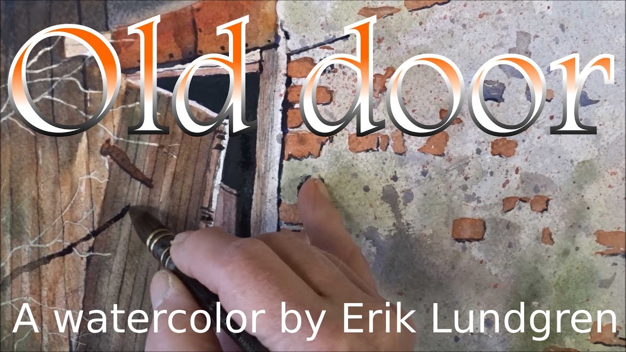 Old door | A watercolor by Erik Lundgren