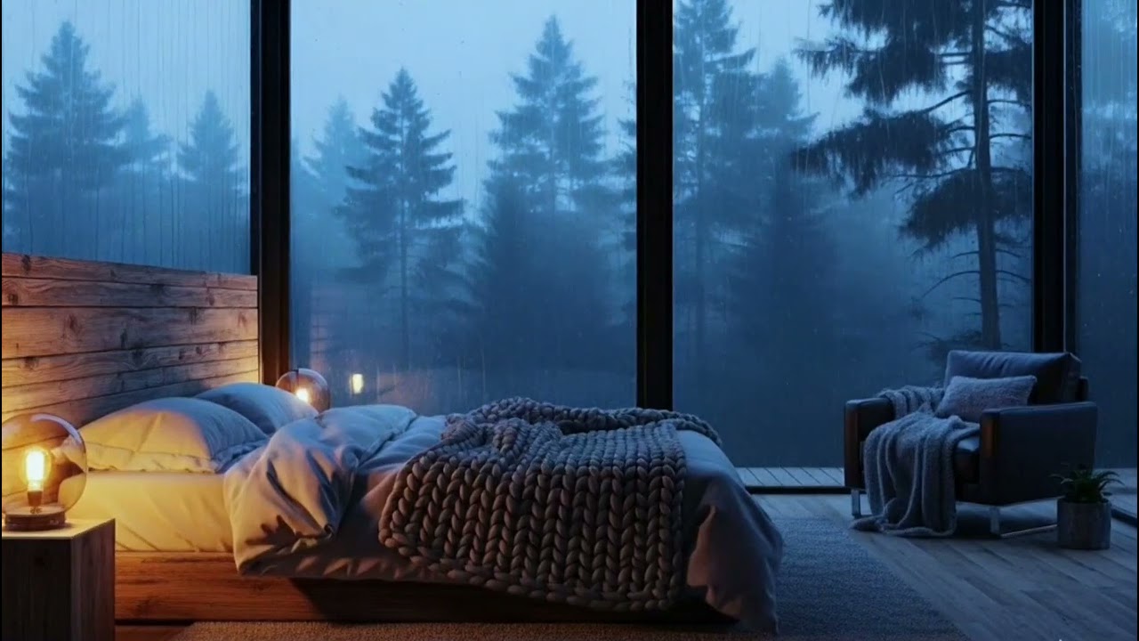 NO ADS 🌧️ COZY CABIN RAIN SOUNDS FOR FULL RELAXATION | PLAY & UNWIND