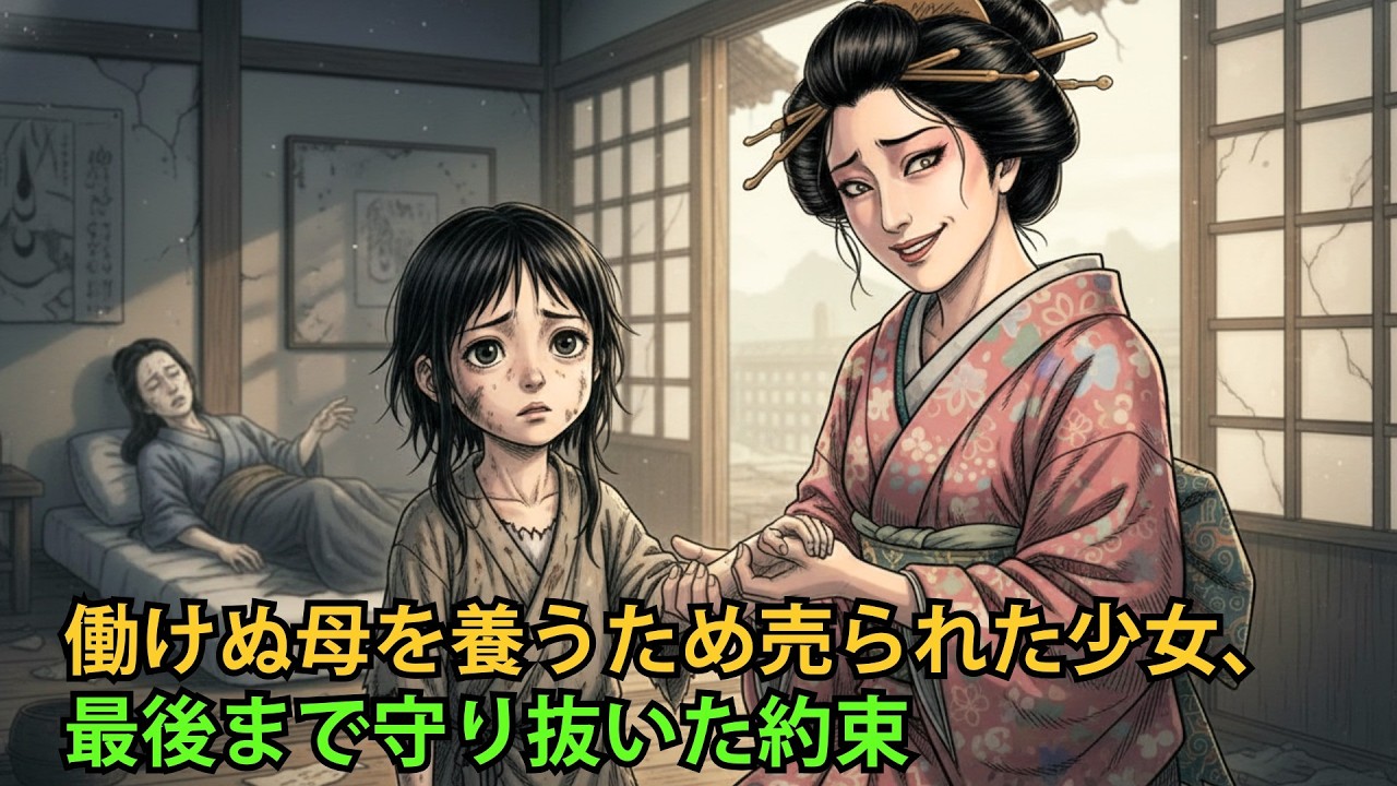 働けぬ母を養うため売られた少女、最後まで守り抜いた約束| 野談 | 伝説 | 昔話 | 説話 | 民話