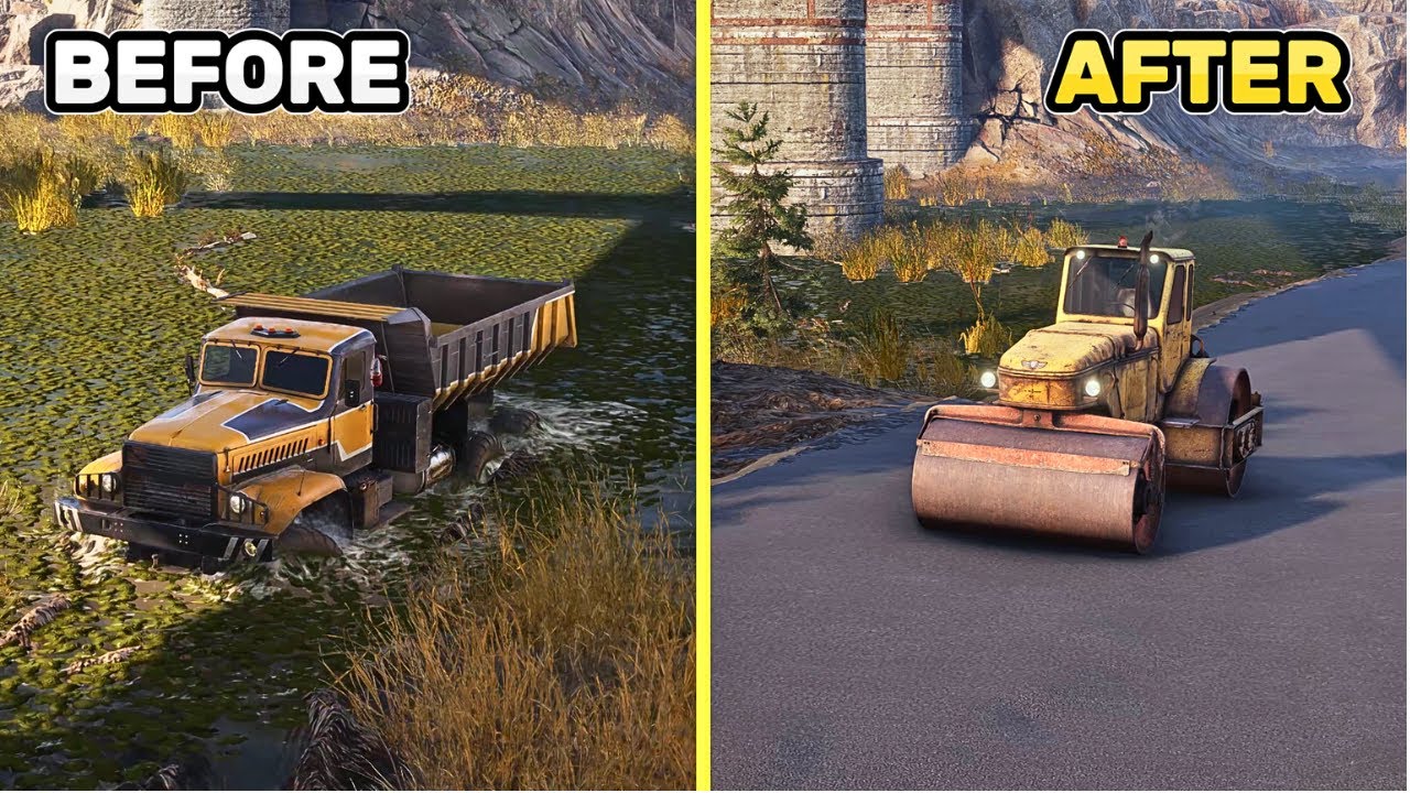 Roadcraft - Building a Road Over a Lake